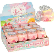 іграшка-антистрес слайм в банці "Yogurt" рожевий/жовтий  2018-2/122062  (24/192)