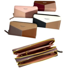 гаманець жіночий PU 19,5х10см., 2 змійки  1163-10  (12/120)