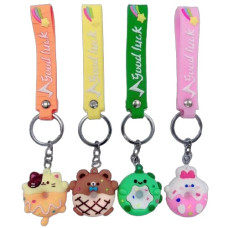 брелок гумовий мультяшки зі стрічкою  3225  (12)