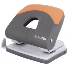 діркопробивач Economix E40129 до 30арк., пласт. корпус, гумова вставка, з лінійкою  (6)