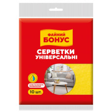 серветки віскозні Файний Бонус набір 10шт.  (20)