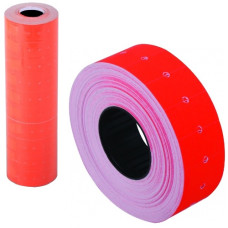 цінник для етикет-пістолета Economix однорядн. червон. 21x12мм. 1000шт./рулон  Е21301-03  (10/300)