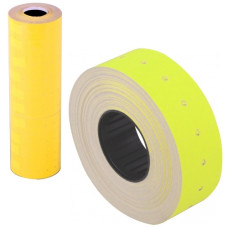 цінник для етикет-пістолета Economix однорядн. жовт. 21x12мм. 1000шт./рулон  Е21301-05  (10/300)