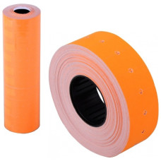 цінник для етикет-пістолета Economix однорядн. помаранч. 21x12мм. 1000шт./рулон  Е21301-06  (10/300)