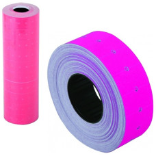 цінник для етикет-пістолета Economix однорядн. малинов. 21x12мм. 1000шт./рулон  Е21301-09  (10/300)