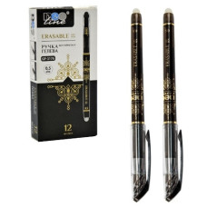 ручка Neo Line GP-3176 гелева "пиши-витирай" 0,5мм. чорна  (12/144/1728)