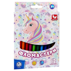 фломастери Школярик Unicorn 12кол.  314022003-UA  (12)