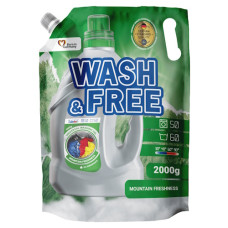 гель для прання Wash&Free універсальний 2кг. гірська свіжість (DOYPACK)