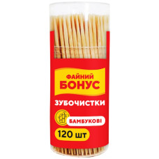 зубочистки Файний Бонус бамбукові 120шт.  (12/216)