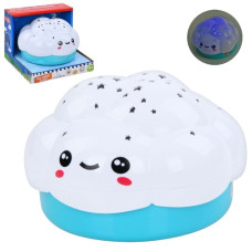 нічник хмара 14х8см, проектор зоряного неба, заводний, на бат. в кор. 15х12х15см.  LS2311  (12)