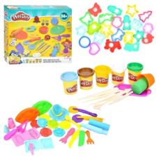 пластилін 6 кол., формочки, інструм., аром., 56 предм. в кор. 32,5х27,5х7см.  МК 5458  (12)