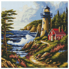 алмазна мозаїка Ідейка 40х40см. "Морський бриз"  АМО7817