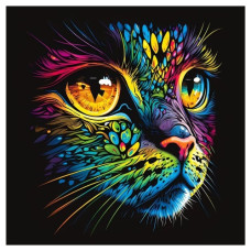 картина за номер. Strateg 40х40см. "Барвисте кошеня"  AV4040-4