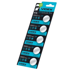 батарейка Videx таблетка CR2025  1х5 на бліст.  (5/100/1200)