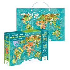 магнітна мапа світу "Тварини" Dodo Toys  200267