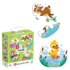 пазл 4 в 1 "Baby puzzle. День на фермі" Dodo Toys  300687