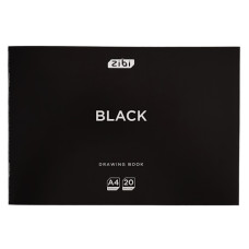 альбом Zibi Kids Line BLACK на скобі 20арк./120гр.  ZB.1423-01  (5)
