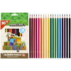 олівці кольор. YES 18кол. Minecraft карт. уп. заточ.  290765  (8/160)