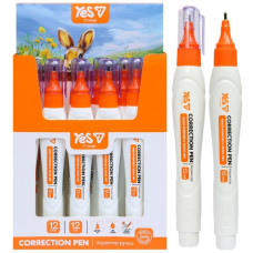 коректор - ручка YES Orange Line 12мл. з мет. нак.  340124  (12/576)
