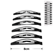 шпилька-"тік-так" чорна глянцева 8см.  GA-3074-16А (005476)  (12)
