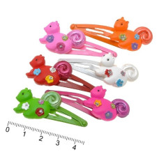 шпилька-"тік-так" дитяча з білочкою  SW 97 (000517)  (12)