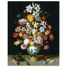 картина за номер. Ідейка 40х50см. "Квіткова симфонія"  КНО3210