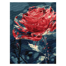 картина за номер. Ідейка 30х40см. "Кришталева квітка"  КНО3285