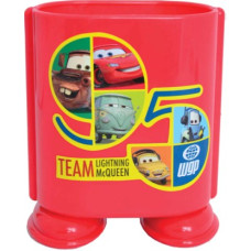 стакан для ручек 1Вересня пластмасовый одинарный CR красный  470233  (30/300)