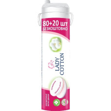 ватні диски "Lady Cotton" косметичні  80+20шт.  89333  (35)