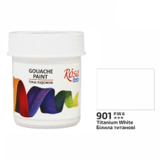 фарба гуашева ROSA Studio білила титанові 40мл.  324901