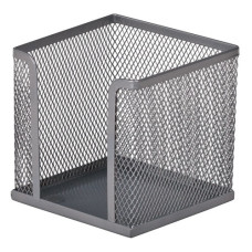 бокс для паперу Buromax металевий "сітка" 10х10х10см. срібний  ВМ.6215-24  (12)