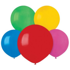 кульки повітряні Італія пастель мікс 48см./19"  (ціна за упак. - 50шт.)  1101-0012