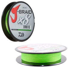 шнур Daiwa J-Braid x8 Chartreuse 150м. 0,06мм.  12750-006