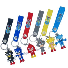 брелок гумовий Сонік зі стрічкою  3214  (12)