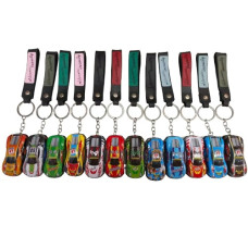 брелок пластиковий + гума гоночна машинка зі стрічкою  3260  (12)