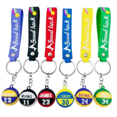 брелок гумовий медальйон зі стрічкою  3296  (12)