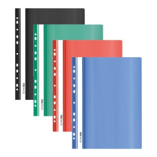 швидкозшивач пласт. Economix E31506  А5 з перфорацією  (10/400)