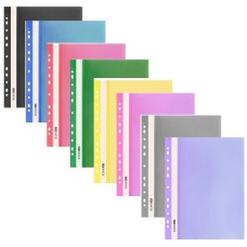 швидкозшивач пласт. Economix Light E38504  А4 з перфорацією  (10/300)