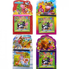 магніт "Рік Білого Бика 2021" 16,5х9см. з блокнотом та олівцем  13-25/108719