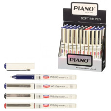ручка Piano РS-308 "White" кульк. масл. синя  (50/2400)