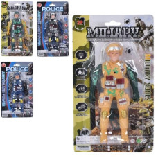 фігурки для гри 15см. (поліцейський/військовий) на бліст. 12,5х21,5х3см.  955S-10-16  (252)