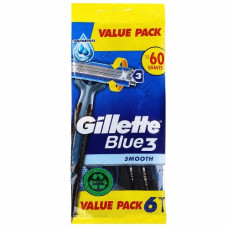 станок для гоління Gillette Blue 3 Smooth набір 6шт., ціна за набір