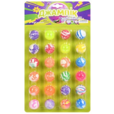 стрибуни 3,5см., каучук, 24шт. на бліст. 34х18,5х3,5см.  MS 0059-1  (24/864)