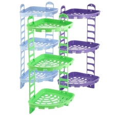 полиця №1 для ванної кімнати (3 мілких полички) (Юніпласт)