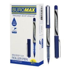 ручка Buromax ролер 0,7мм. синя  ВМ.8321-01  (12/144/1728)
