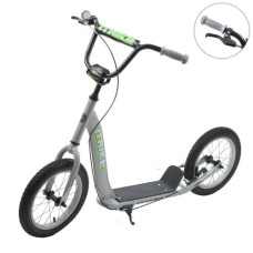 самокат міський сталь, 2 кол. гума 14", підн.28х11см., ручне гальмо  SR 2-043-2-G  (1)