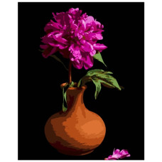картина за номер. Strateg 40х50см. "Півонія у вазі"  АН1188-17