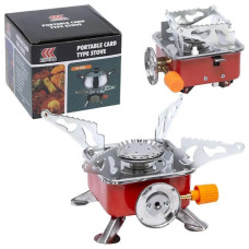 портативний газовий пальник 22,5х10см. 334гр. квадр. в чохлі, в кор.  CS-101A (A1571)  (50)