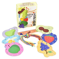 настільна гра "Веселі шнурочки фрукти" в кор. 17,7х12,6х4,6см. Strateg  30523  (23)