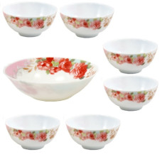 набір салатників склокерамічних 7шт. Троянда  6801 7Н  (6)